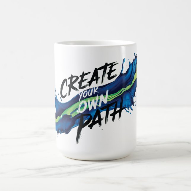 Skapa din egen Väg Vibrant-inspirationskonstruktio Kaffemugg (Center)