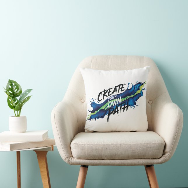 Skapa din egen Väg Vibrant-inspirationskonstruktio Kudde (Stol)