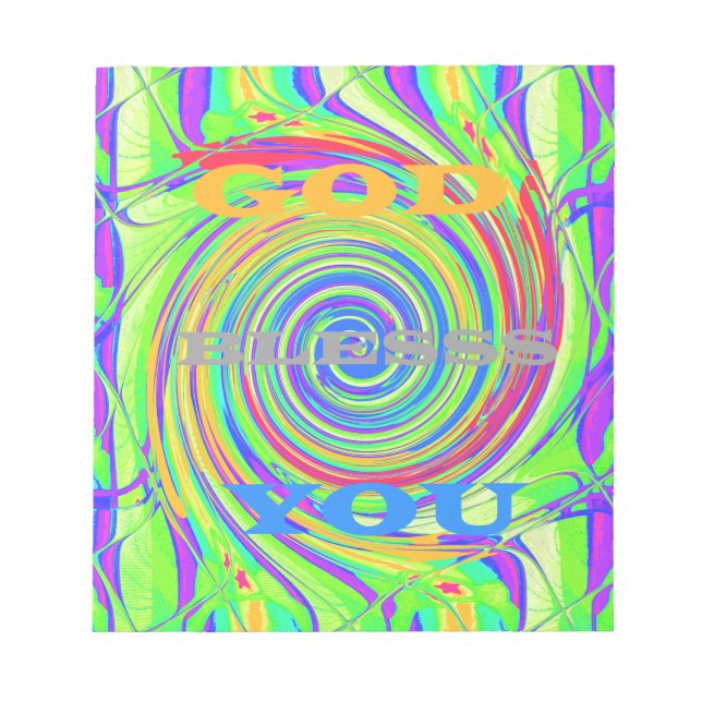 Skapa din egen Välsigna dig-inspirationstext Anteckningsblock (Framsida)