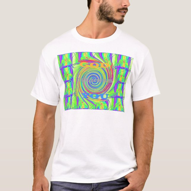 Skapa din egen Välsigna dig-inspirationstext T-shirt (Framsida)