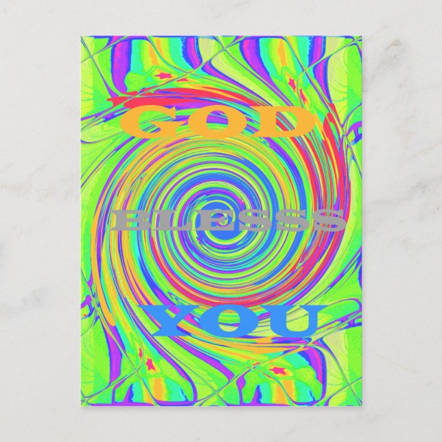 Skapa din egen Välsigna dig-inspirationstext Vykort (Framsida)