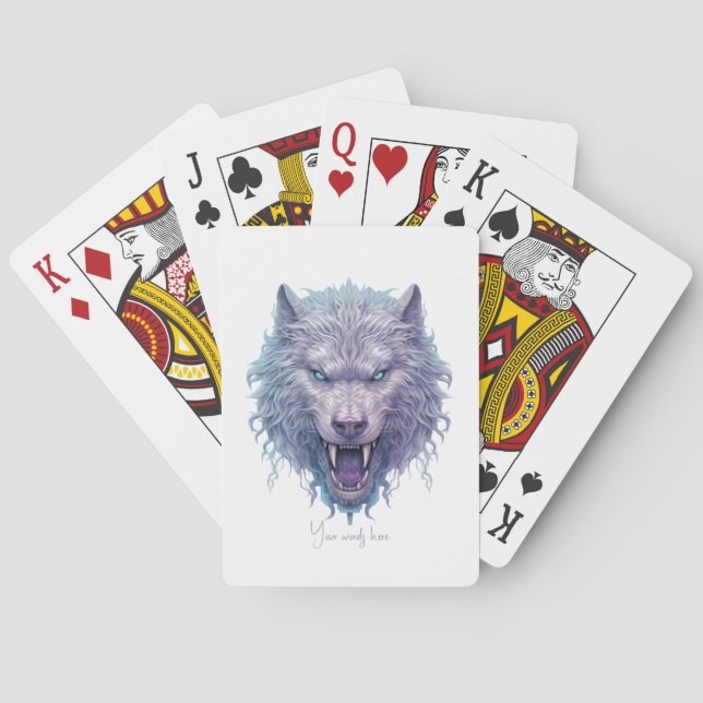 Skapa din egen Varg för Lila Casinokort (Baksidan)