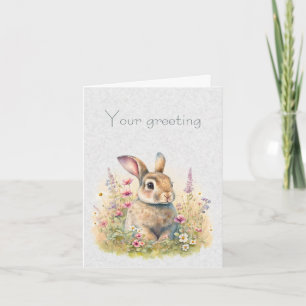 Skapa Din Egen Vårhare & Vilda Blommor Kort