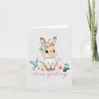 Skapa Din Egen Vårkanin & Vilda Blommor Kort