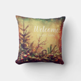 Skapa din egen varma årgång jul Gräs Kudde