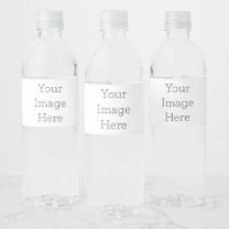 Skapa din egen Vattenflaska med skal och stift Vattenflaskor Etikett