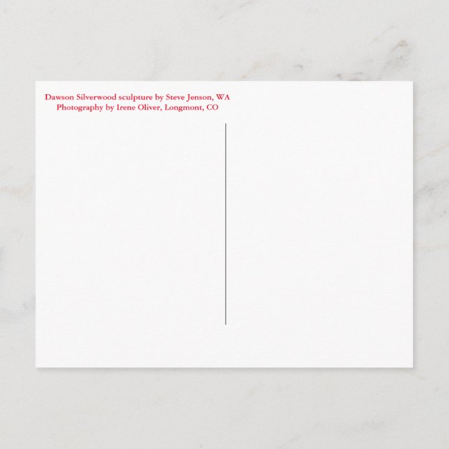 Skapa din egen vertikal postkort vykort (Baksida)