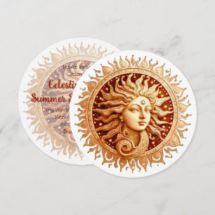 Skapa din egen Victorian Sol guddess Inbjudningar