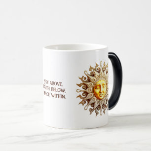 Skapa din egen Victorian Steampunk Golden Sol Magisk Mugg
