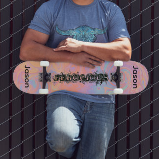 Skapa din egen vilda regnbåg-våg mini skateboard bräda 18,5 cm