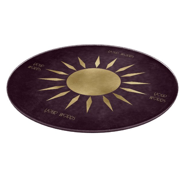 Skapa din egen vin & guld sol mandala (Hörn)
