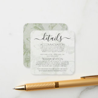 Skapa din egen Vintage Butterfly Mönster Tilläggskort