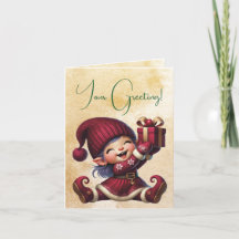 Skapa din egen Vintage, söt jultomte