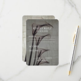 Skapa din egen Vintage X-Ray Sepia Calla Lilies OSA Kort