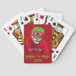 Skapa din egen vinter-magiska tiger casinokort