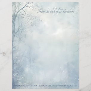 Skapa din egen vinter Yule mystiska skog Blå Brevhuvud