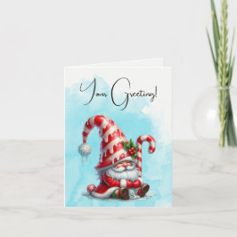 Skapa Din Egen Vinterlig Pepparkaksjul Tomte Helgkort