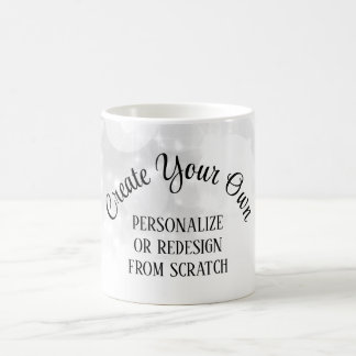 Skapa din egen vit bröllopsfest kaffemugg