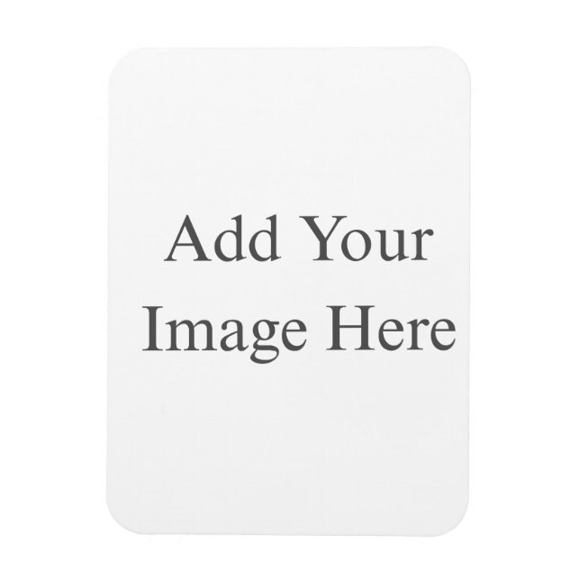 Skapa Din Egen Vit Flexibel Fotomagnet Magnet (Vertikal)