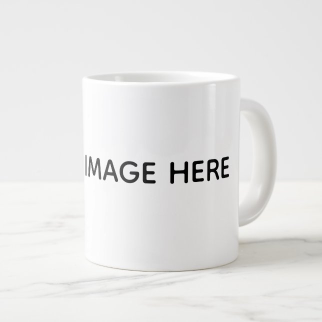 Skapa din egen vit jumbo mugg (Framsida höger)