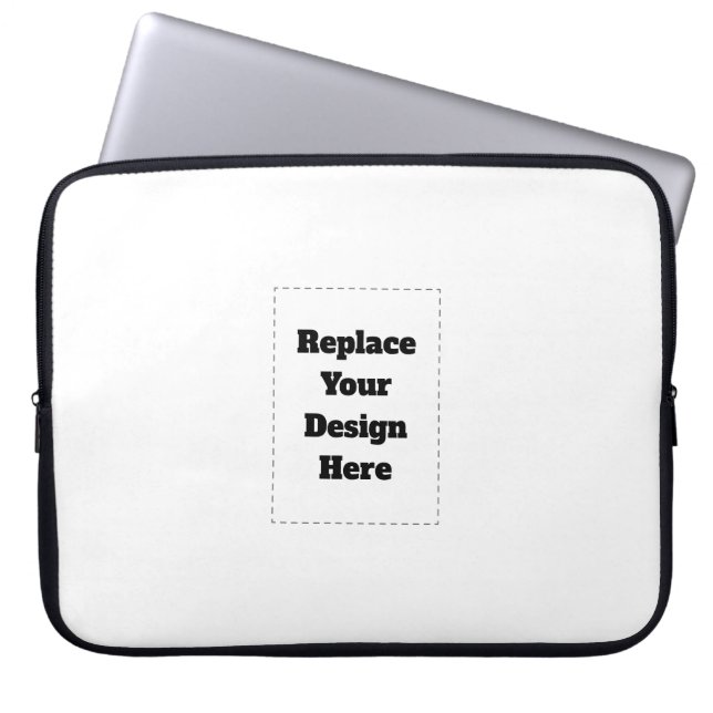 Skapa din egen vit  laptop fodral (Framsidan)