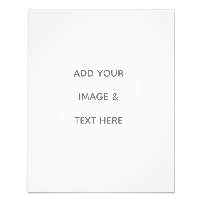 Skapa din egen vit Save The Date Fototryck (Framsidan)