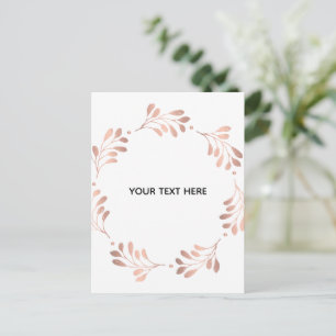 Skapa din egen vita elegant vykort
