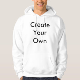 Skapa din egen vita T-tröja för män Hoodie