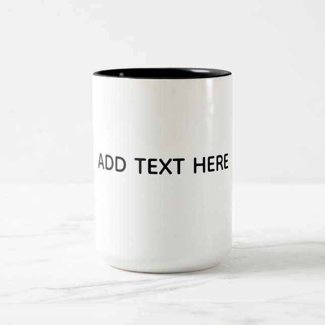 Skapa din egen vita  Två-Tonad mugg (Center)