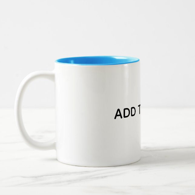 Skapa din egen vita  Två-Tonad mugg (Vänster)