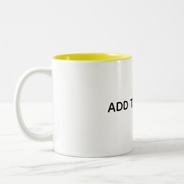 Skapa din egen vita  Två-Tonad mugg (Vänster)