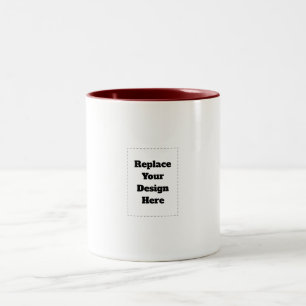 Skapa din egen vita Två-Tonad mugg