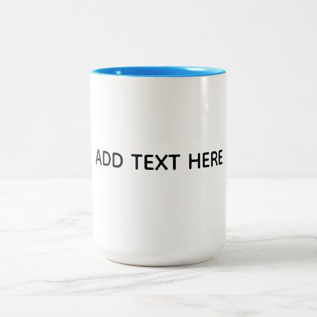 Skapa din egen vita  Två-Tonad mugg (Center)