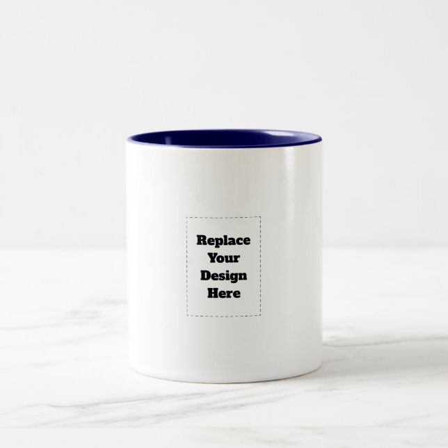 Skapa din egen vita  Två-Tonad mugg (Center)