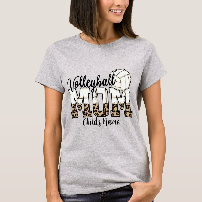 Skapa din egen Volleyball Mamma T Shirt (Framsida)