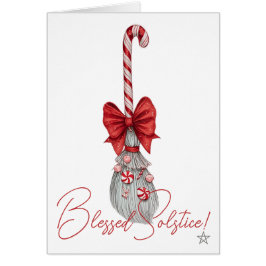 Skapa Din Egen Whimsical Pepparmyntsgodis Besom Hälsningskort