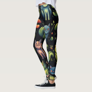 Skapa Din Egen Whimsisk Fantasikattäng Leggings