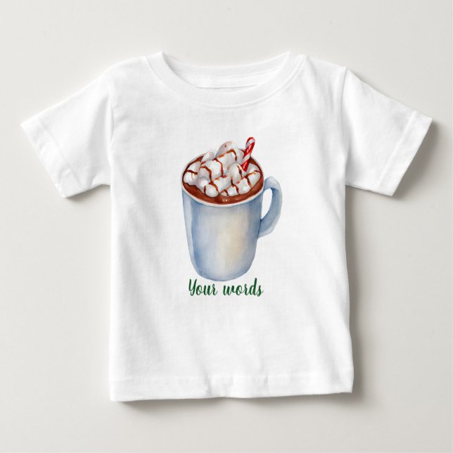 Skapa din egen Yuletide Peppermint Hett Chocolate T Shirt (Framsida)