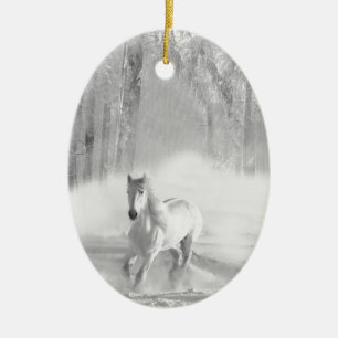 Skapa din egna älsklings- häst julgransprydnad keramik