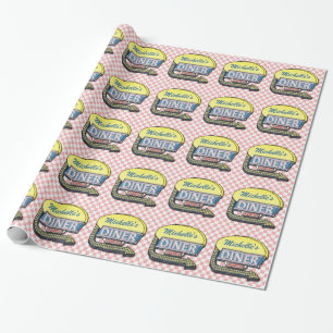 Skapa din egna beställnings- Retro 50-talmiddag Presentpapper