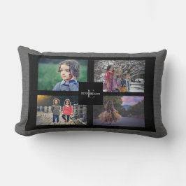 Skapa din egna burlap för grått för lumbarkudde