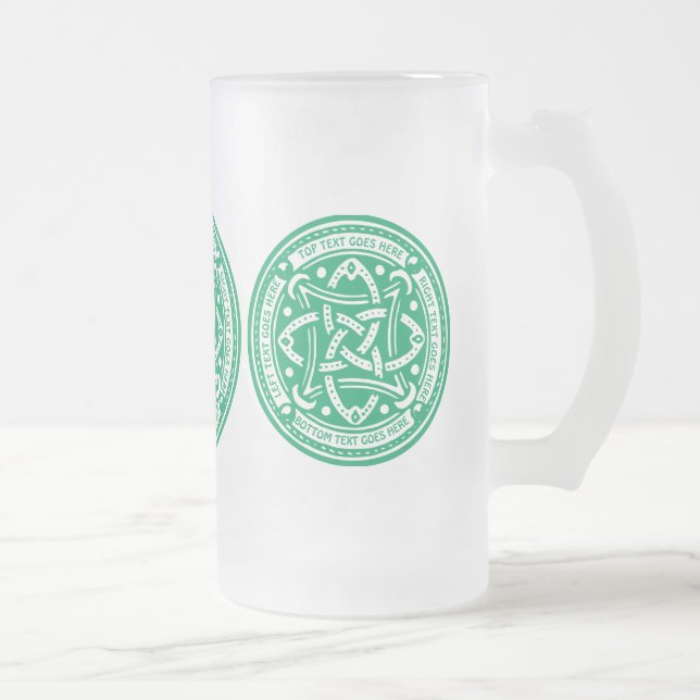 Skapa din egna Celtic irländare för Frostat Ölglas (Höger)