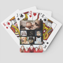 Skapa din egna Collage för 7 foto med monogramen Casinokort
