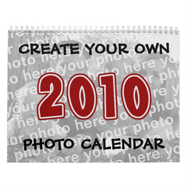 Skapa din egna fotokalender 2010 kalender (Omslag)