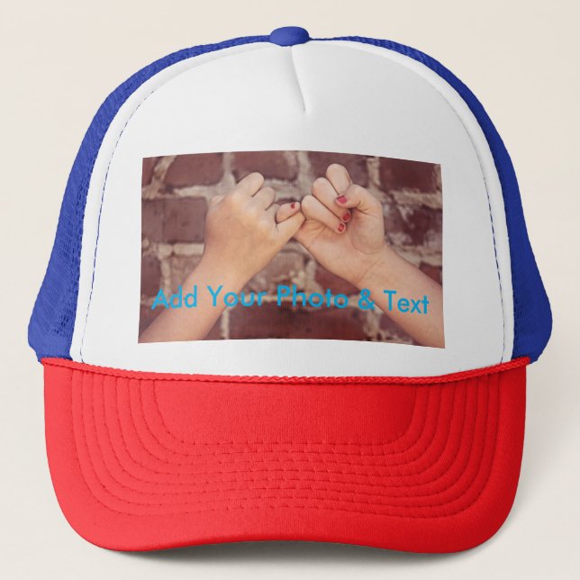 Skapa din egna fototruckerkeps truckerkeps (Framsida)