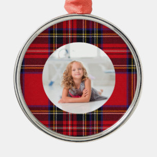 Skapa din egna kungliga Stewart Tartan för foto   Julgransprydnad Metall