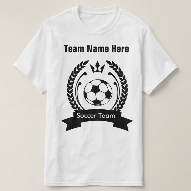 Skapa din egna mall för fotbolllagT-tröja Tee (Design framsida)