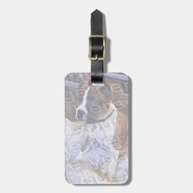 Skapa din egna märkre för fotobagageidentiteten bagagebricka (Vertikal Framsida)