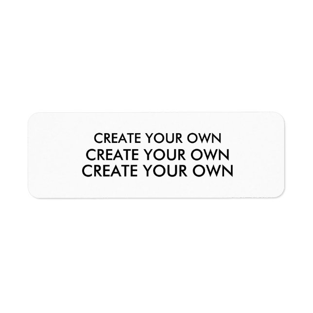 Skapa din egna VIT för returadressetiketten Returadress Etikett (Framsidan)