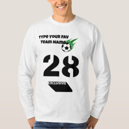 Skapa din Fav Team 28 Fotbollsportar T Shirt